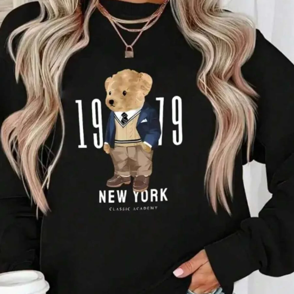 ✅ Conforto em Algodão ✅ Estilo Urso Tendência ✅ Gola Redonda Clássica
