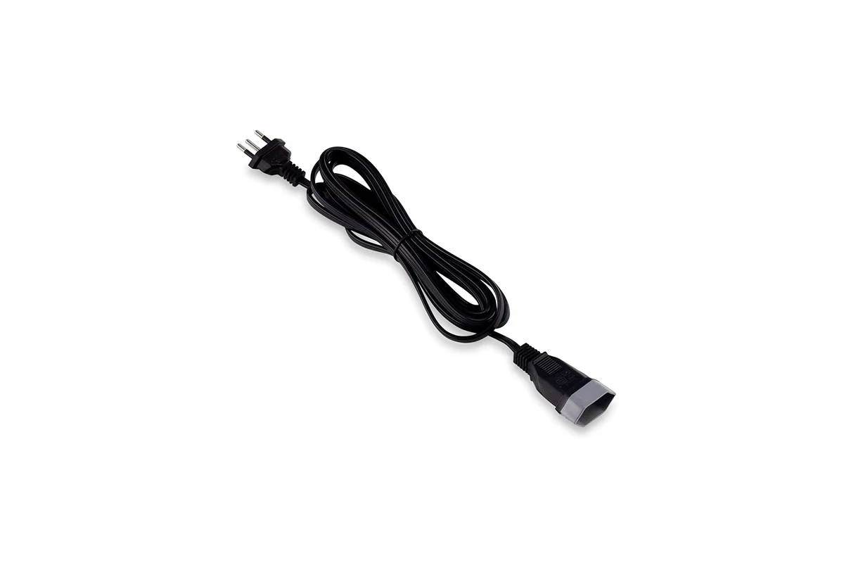 Force Line - Cordão Prolongador Tripolar 10A 3 Metros Bivolt Preto