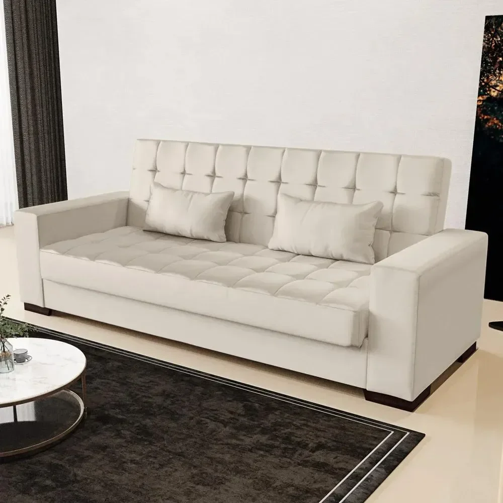 Sofá 3 Lugares Cama Para Sala De Estar Lisboa