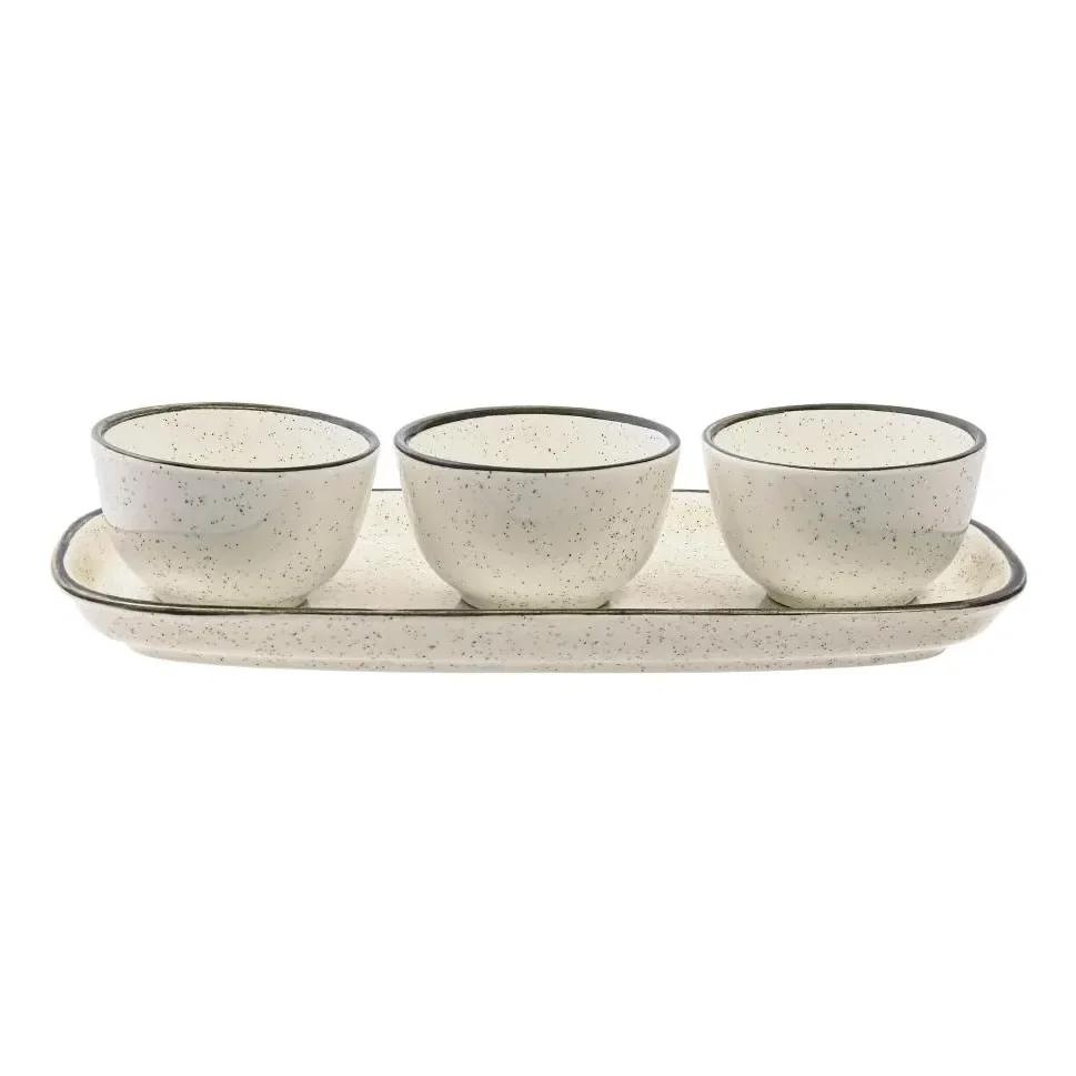 Conjunto De Servir 4 Peças Oxford Brisa Multicor
