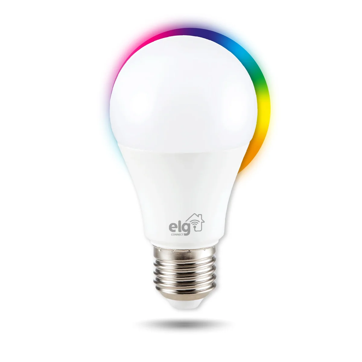 Lâmpada Inteligente de LED 10W Dimerizável, Compatível com WI-FI, Bluetooth, Comando de Voz, Soquete E26/E27, SHLL100, ELG, RGB