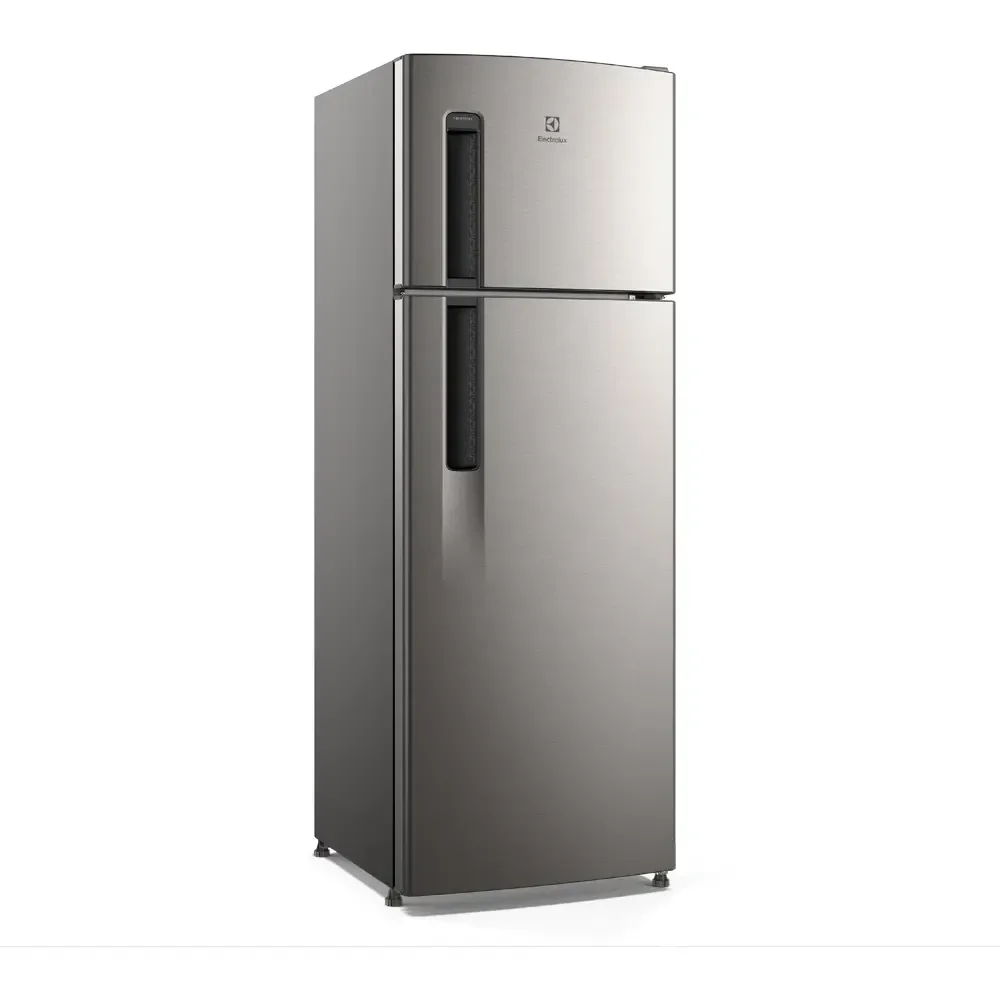 Geladeira Electrolux Frost Free 320l Duplex Inox Look Tf38s Cinza 220v