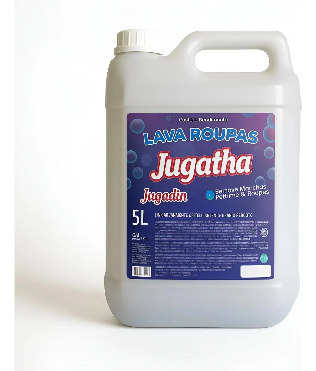 Sabão Lava Roupa Líquido 5l Lavagem Eficaz Perfeita Jugatha