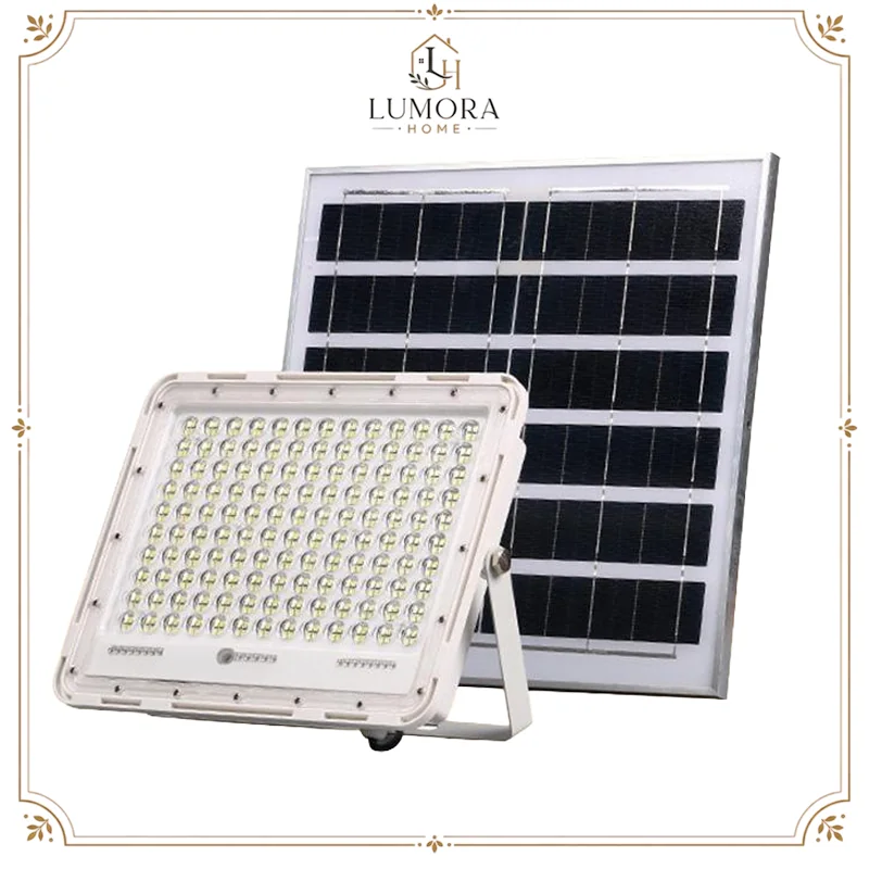 LUMORA HOME 15000W Refletor Led Solar luminária solar Holofote IP69 Prova Luz solar do sensor externo