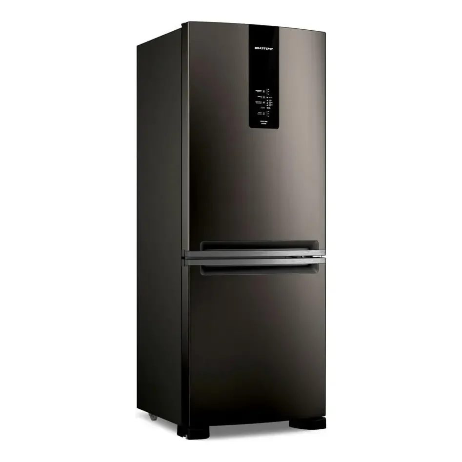 Geladeira Brastemp Ff Inverse 447l Black Inox - Bre57fe 127v