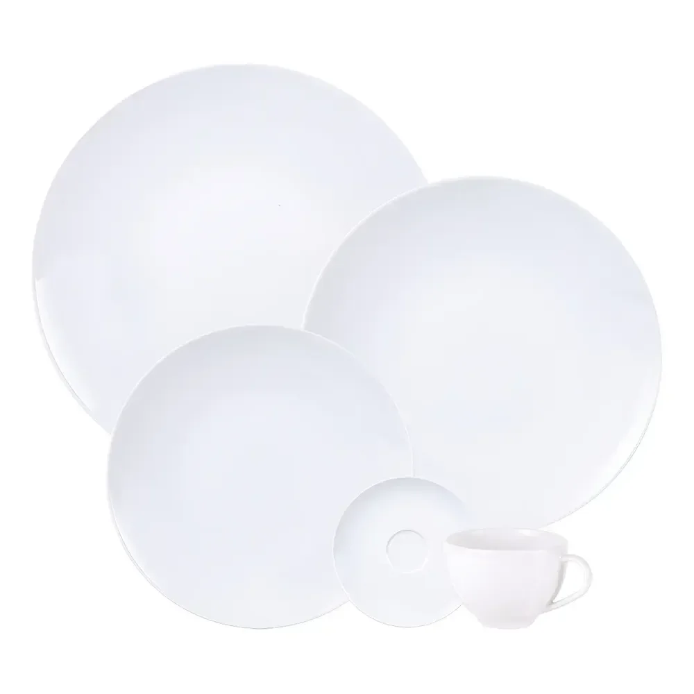 Aparelho de Jantar Flávia Em Porcelana 20 peças Tramontina
