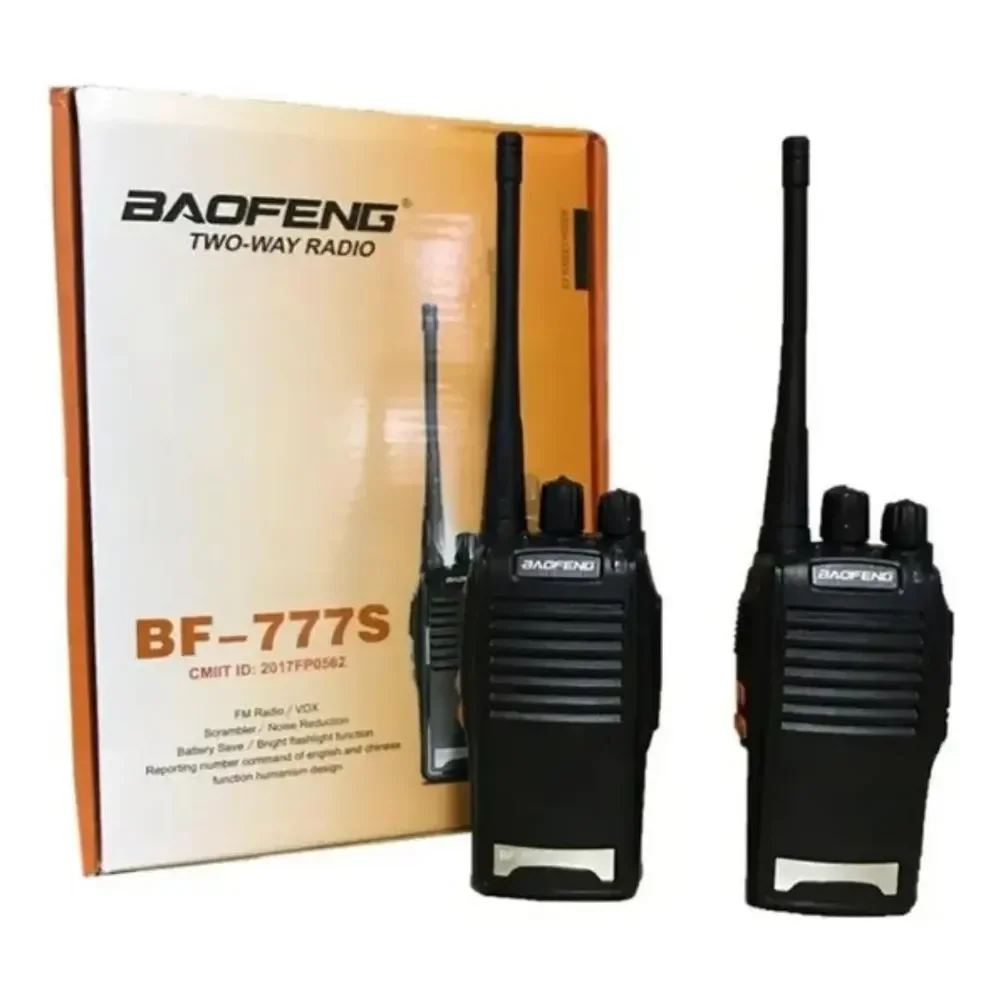 Radio Comunicador Baofeng Bf-777s 16 Canais 5w 6km Uhf/vhf/fm Walkie Talkie