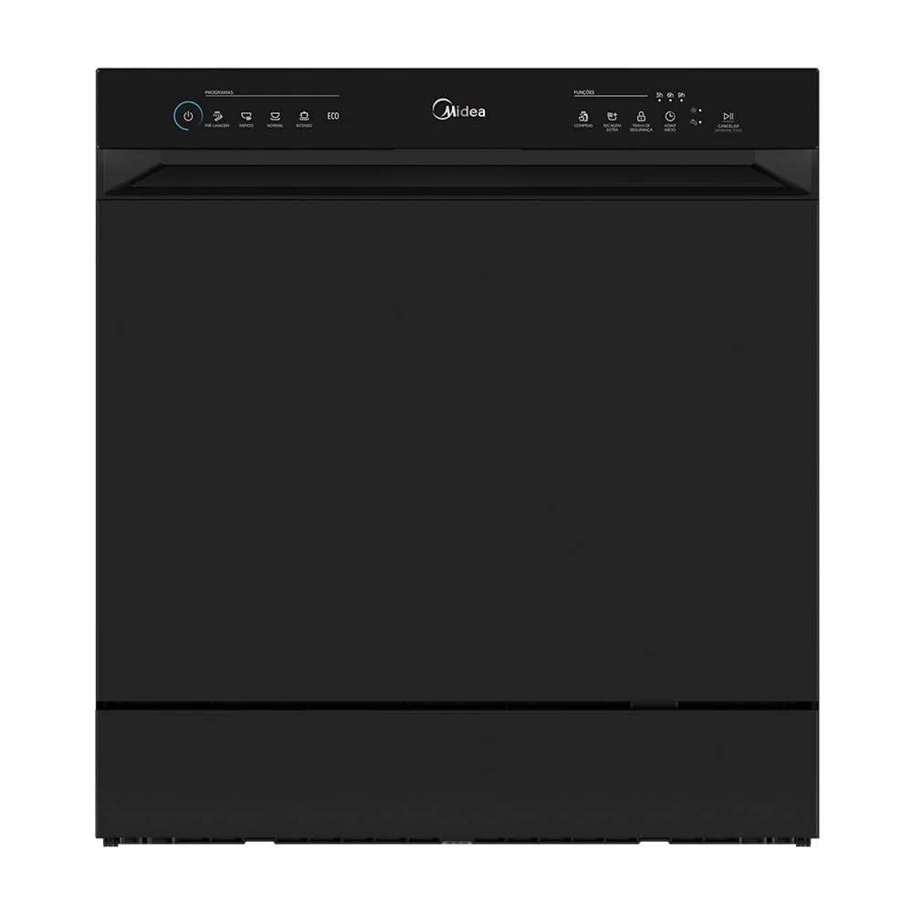 Lava Louças 8 Serviços Preta Touch Plus Midea 127v