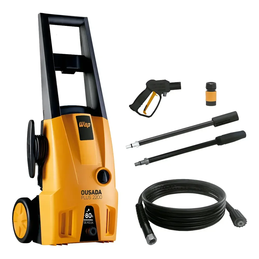 Lavadora De Alta Pressão Wap Ousada Plus 2200 1500w De Potência 1750 Psi Amarelo/preto 127v 60