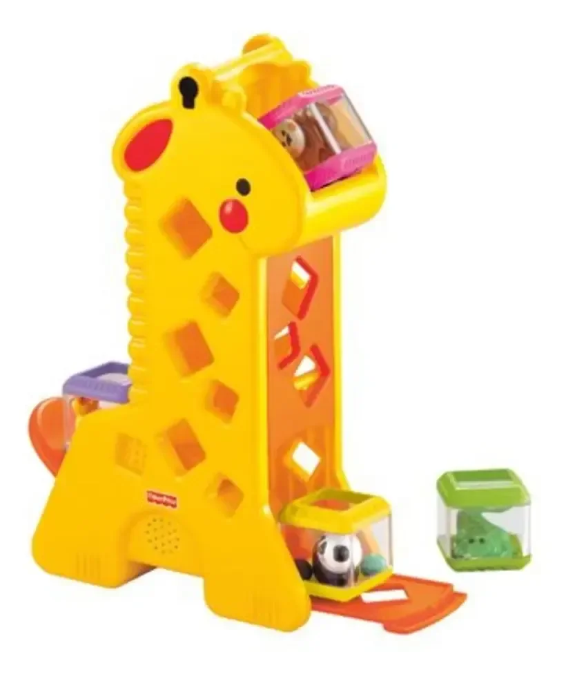 Girafa Com Blocos Para Bebês Fisher-price A Partir 6 Meses