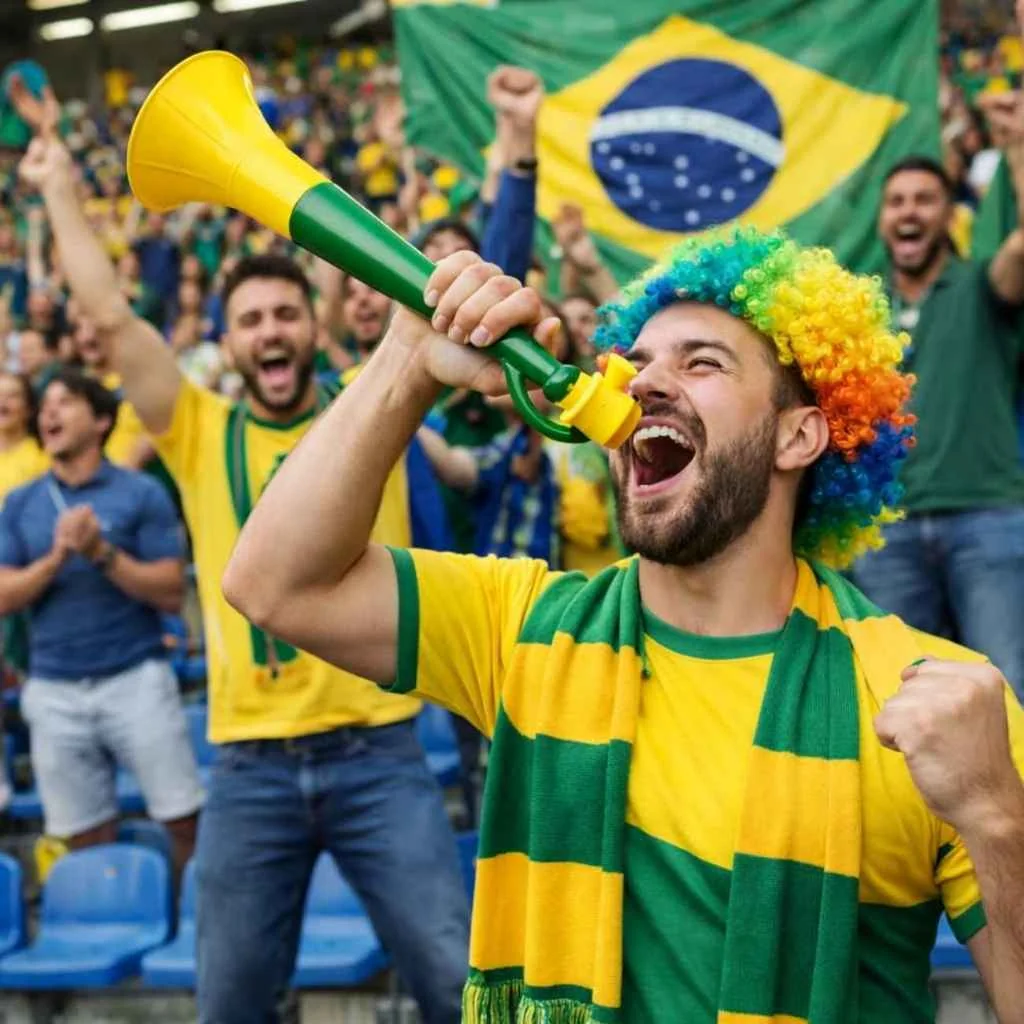 ✅ Som alto e vibrante ✅ Perfeita para torcer ✅ Tamanho gigante 41cm