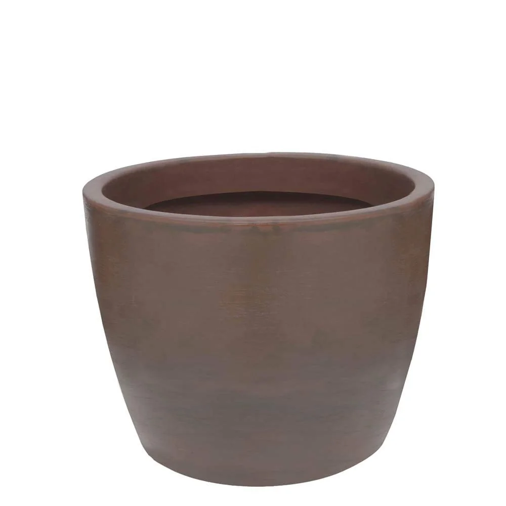 Vasart Malta Vaso de Flores Redondo, Rusty, 52x42cm