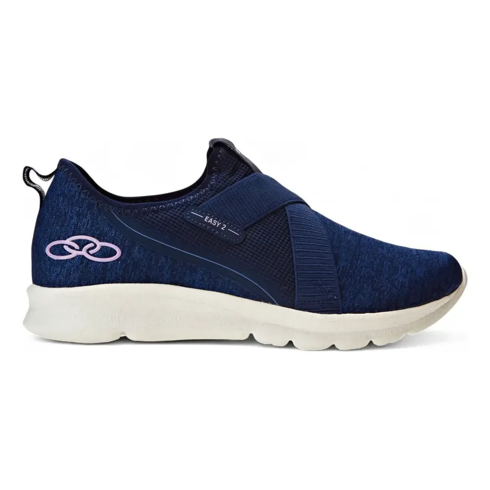 Tênis Feminino Easy 2 Olympikus Marinho Liso 37 Azul Combinado 36 Br