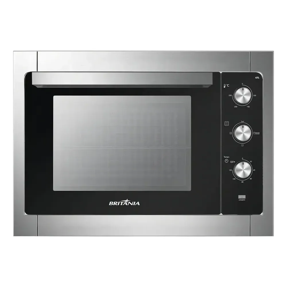 Forno Elétrico De Embutir Bfe47p 47l Britânia Cor Preto 220v Aço Inox