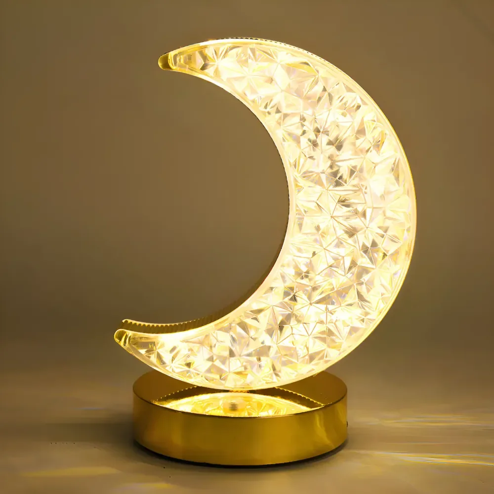 Abajur Luminária Lua Estrela Led Touch Recarregável Usb Cor