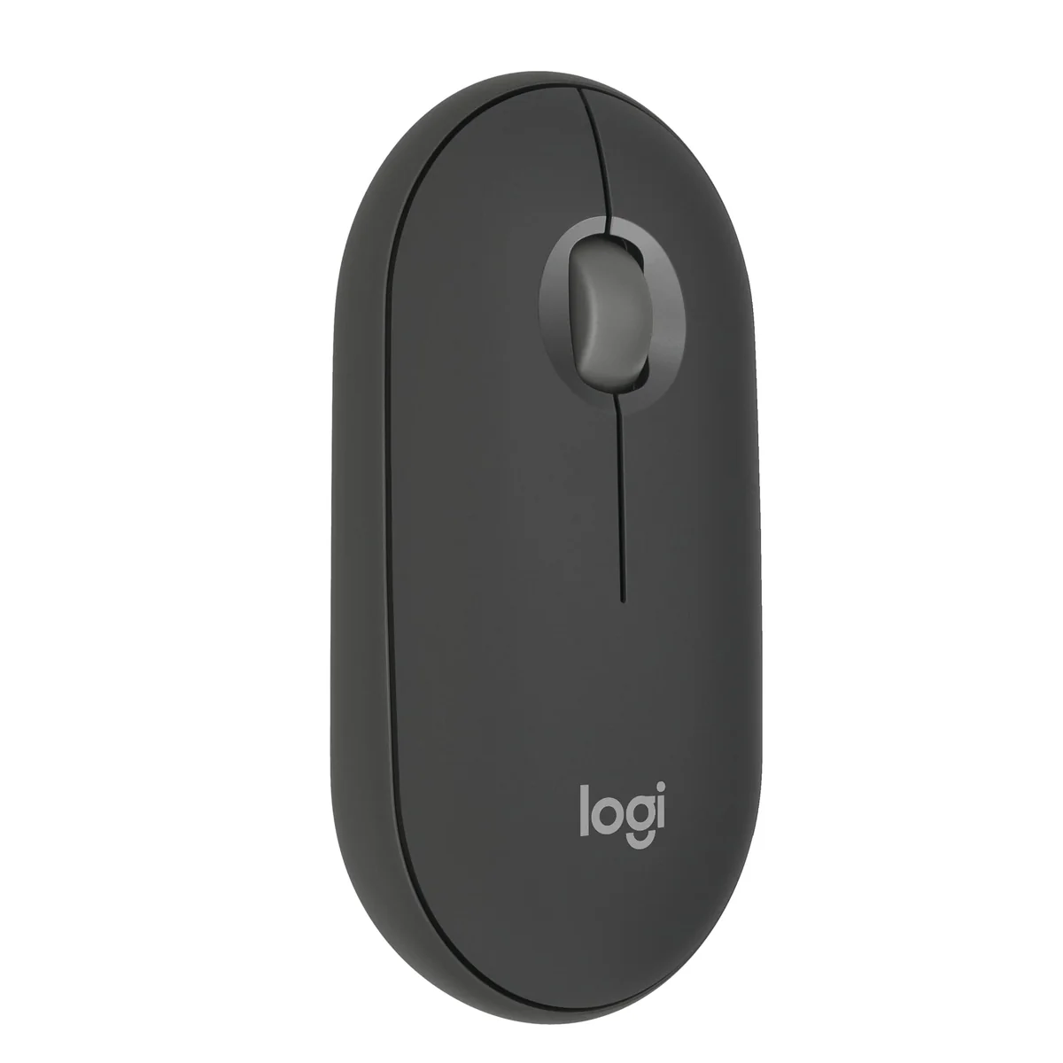 Mouse sem fio Logitech Pebble 2 M350s com Clique Silencioso, Design Slim Ambidestro, Conexão Bluetooth e Pilha Inclusa - Grafite