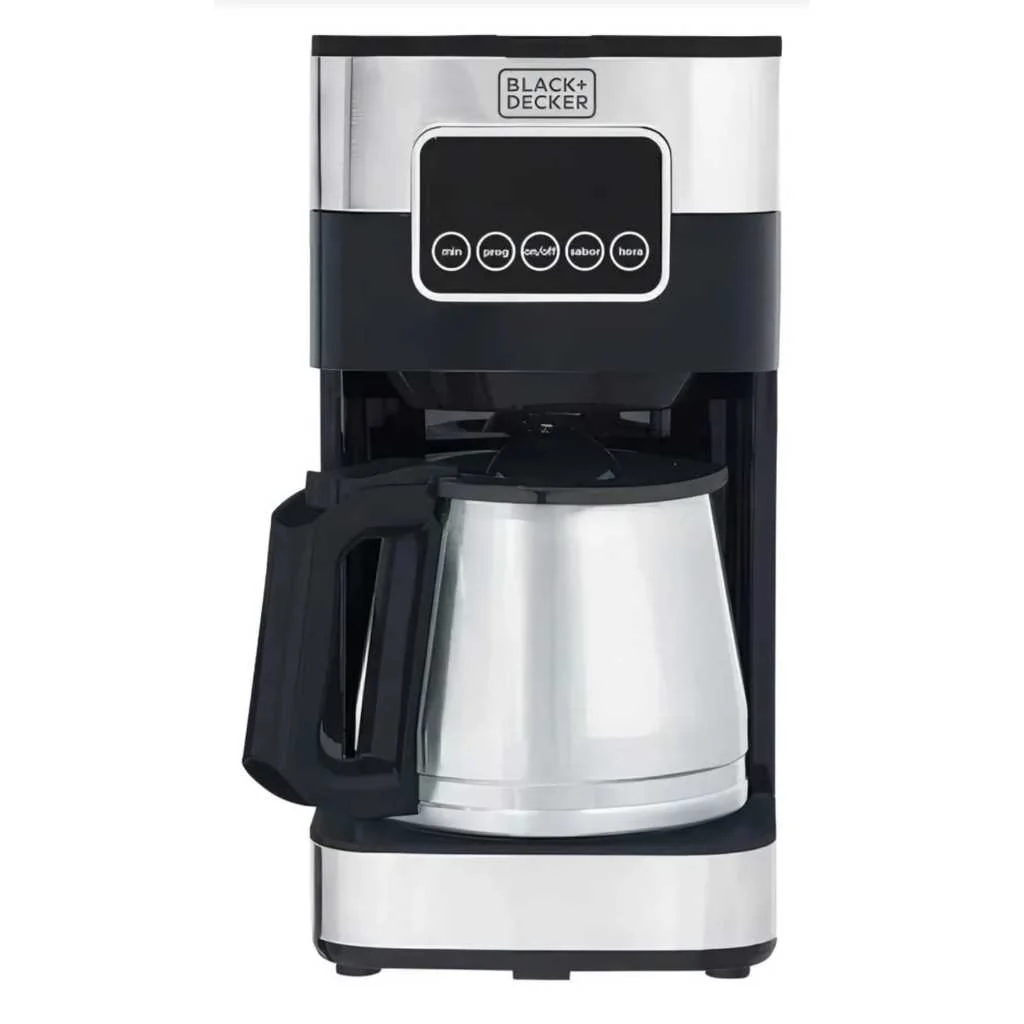 Cafeteira Programável Black+Decker CM350G 1,5L Inox Touchscreen Alta Performance 38 Xícaras
