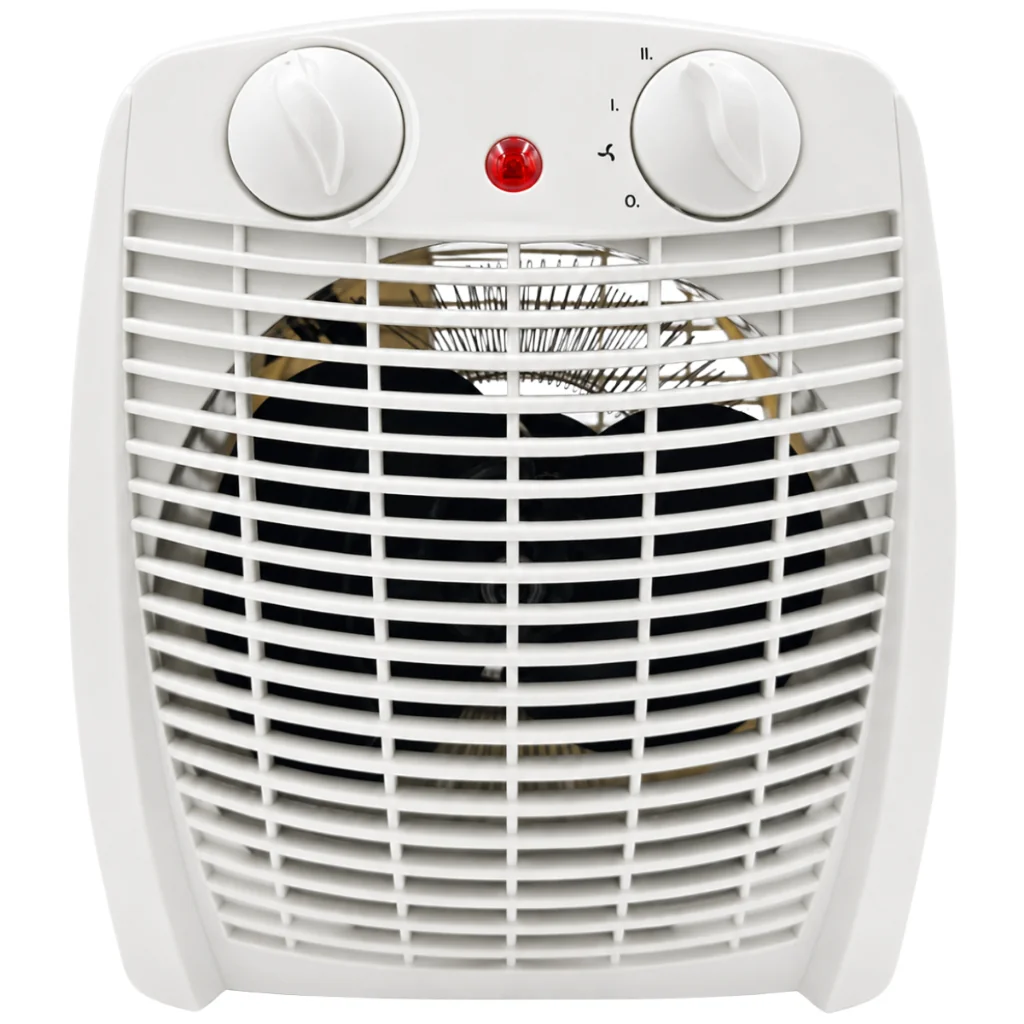 Aquecedor Elétrico Portátil 2 em 1 Aquece e Ventila AQ-100 Kian Branco 1500w 127v