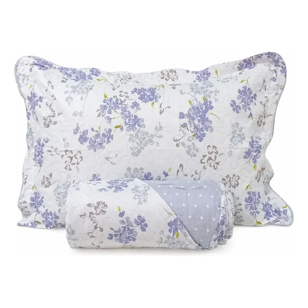 Kitn Colcha Chic King 260x280 100% Poliéster Floral 4