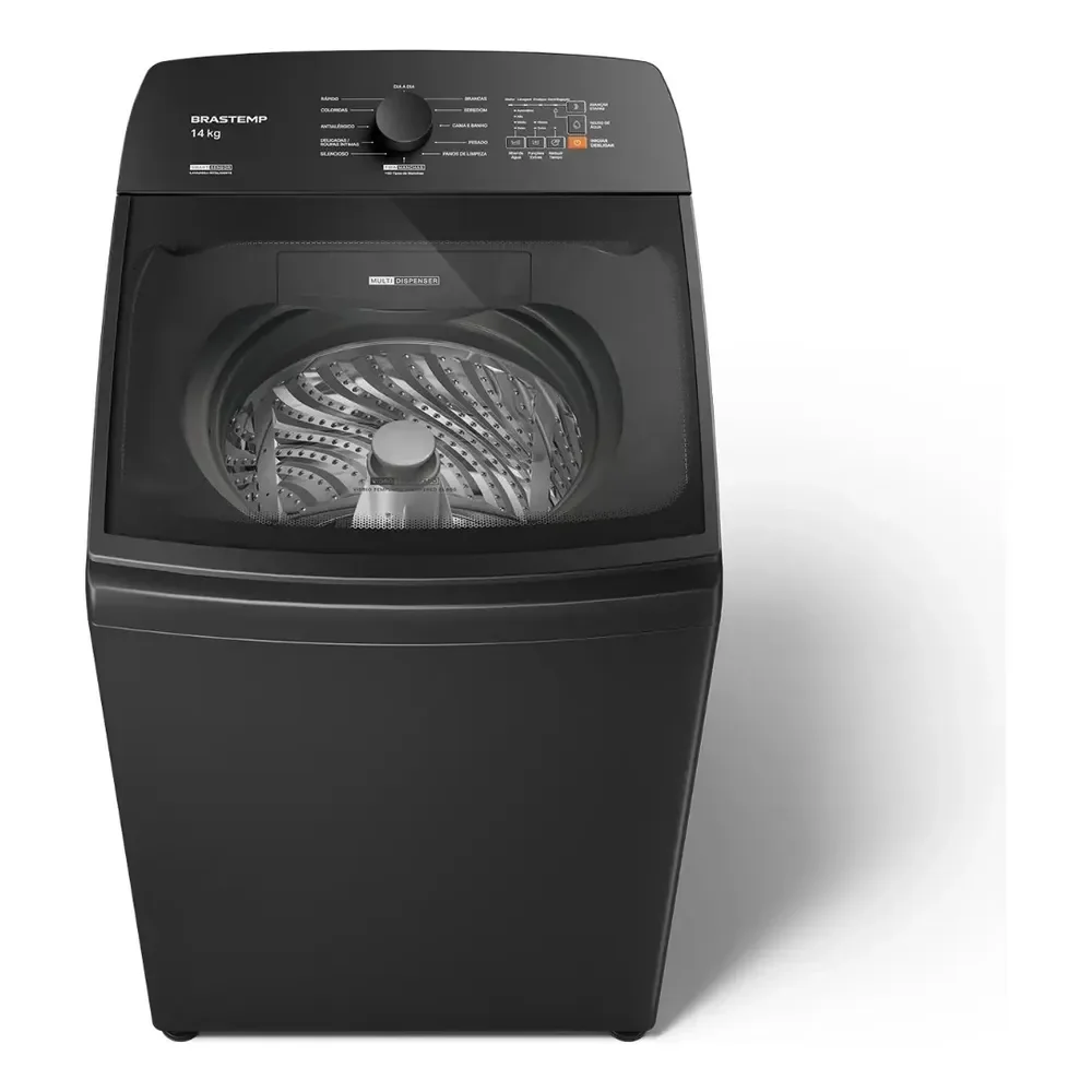 Máquina De Lavar Brastemp 14kg Cinza Smart Sensor- Bwj14a9 220v
