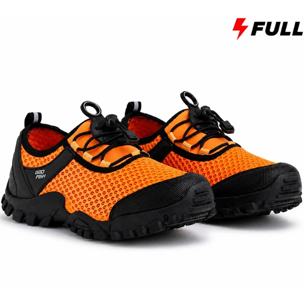 Tênis Antiderrapante Track Confortável Para Trilha Para Esportes de Pesca e Camping Ideal Para Lazer Bad Fish