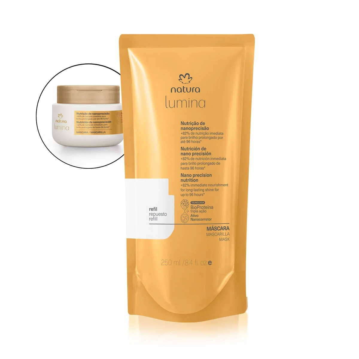 Refil Máscara Lumina Nutrição de Nanoprecisão