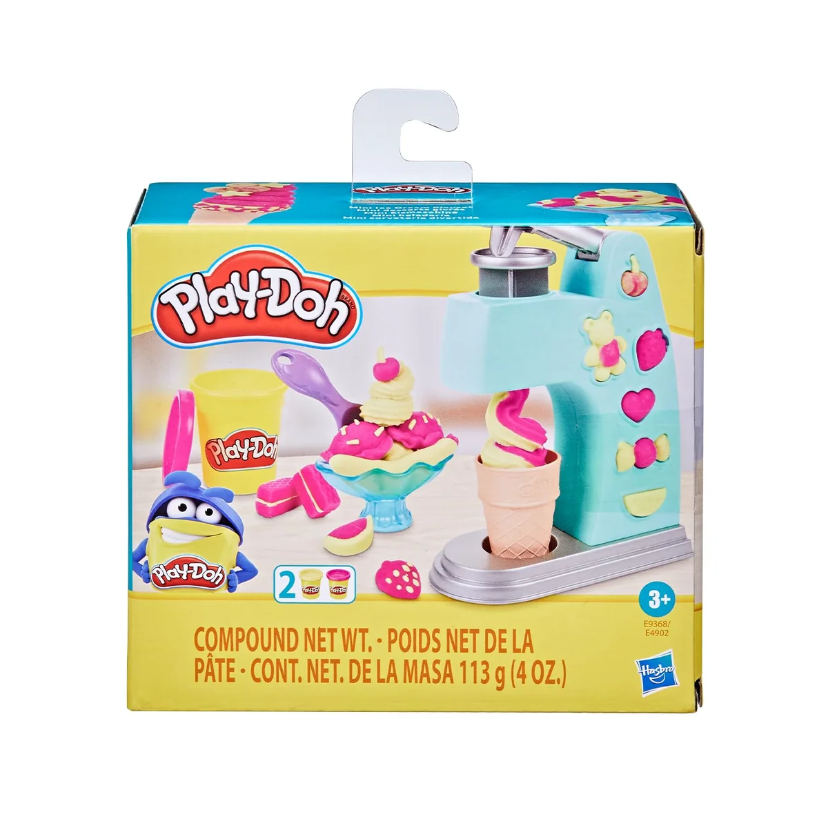 Play-Doh, Massinha de Modelar Infantil, Mini Sorveteria Divertida - Conjunto de Brinquedo com Acessórios e 2 Potes - A partir de 3 Anos