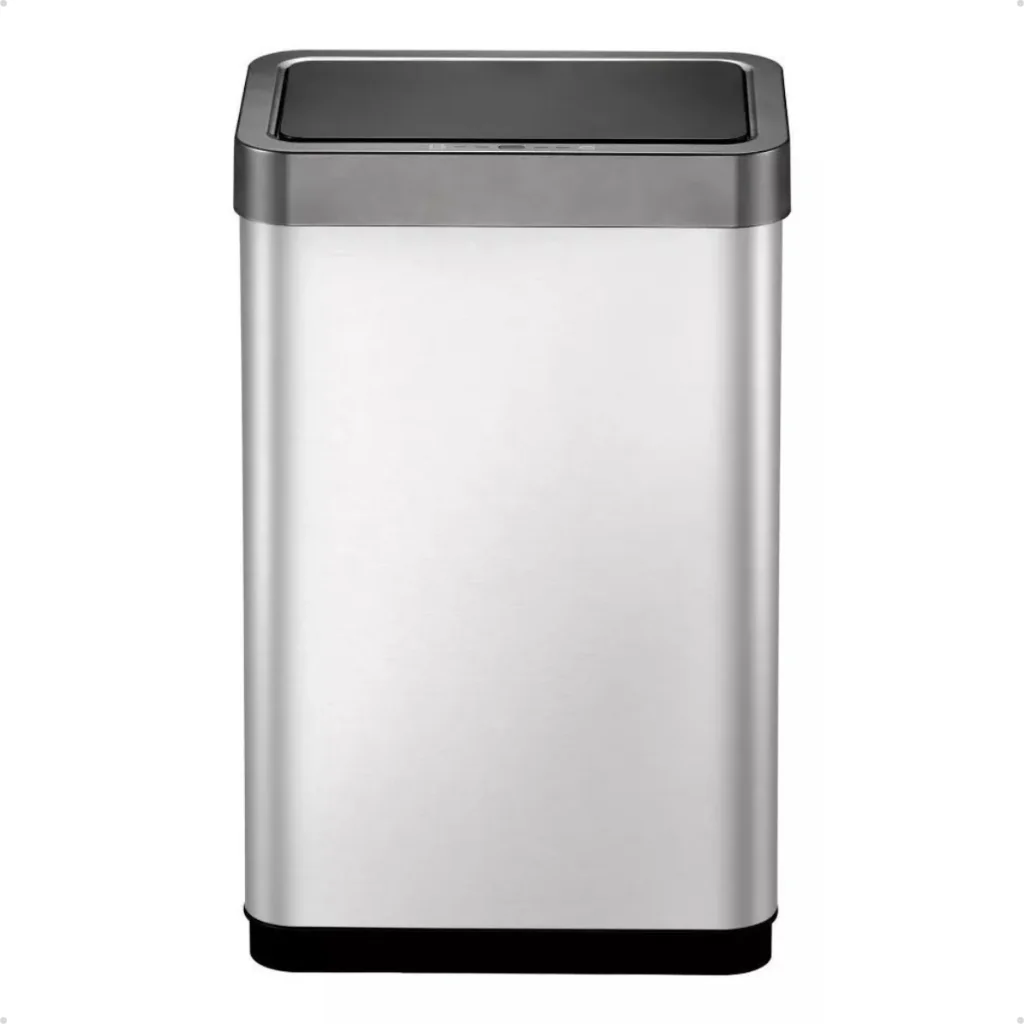 Lixeira Automática com Sensor Inteligente 50L Aço Inox - MODERNA