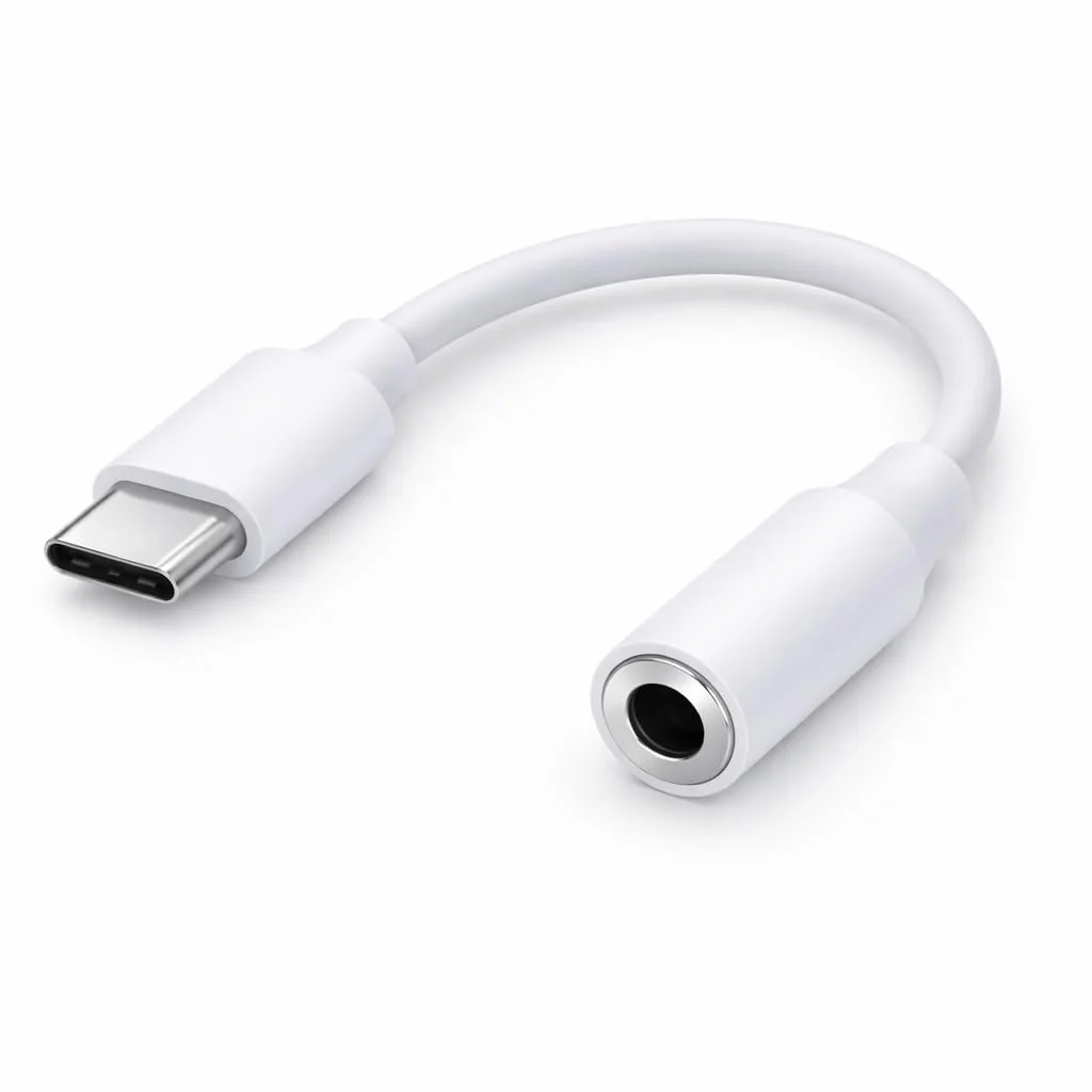 Cabo Adaptador Tipo C Para Fone de ouvido P2 - Compatível iPhone Android - Áudio Estéreo de Alta Fidelidade Premium