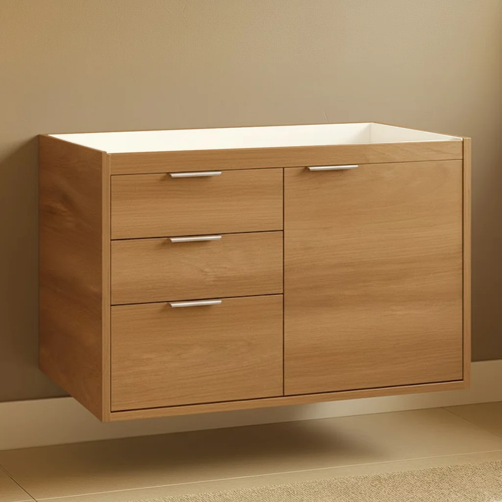 Gabinete De Banheiro Select 76cm Sem Cuba Fimap Montado