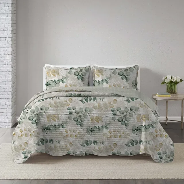 Colcha King Gigante Matelasse Estampas Cobre Leito Linda