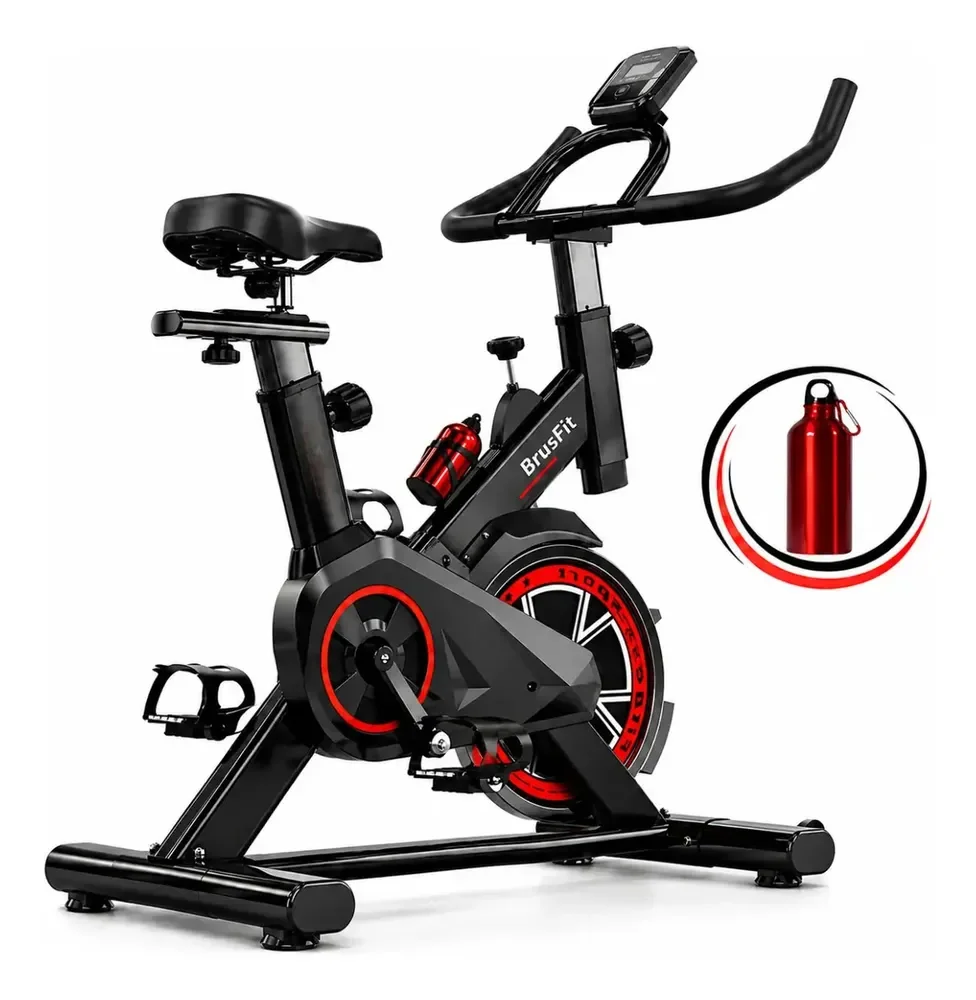 Brus fit Bicicleta Ergométrica Spinning Liftness X11 Cor Preto/vermelho Brusfit