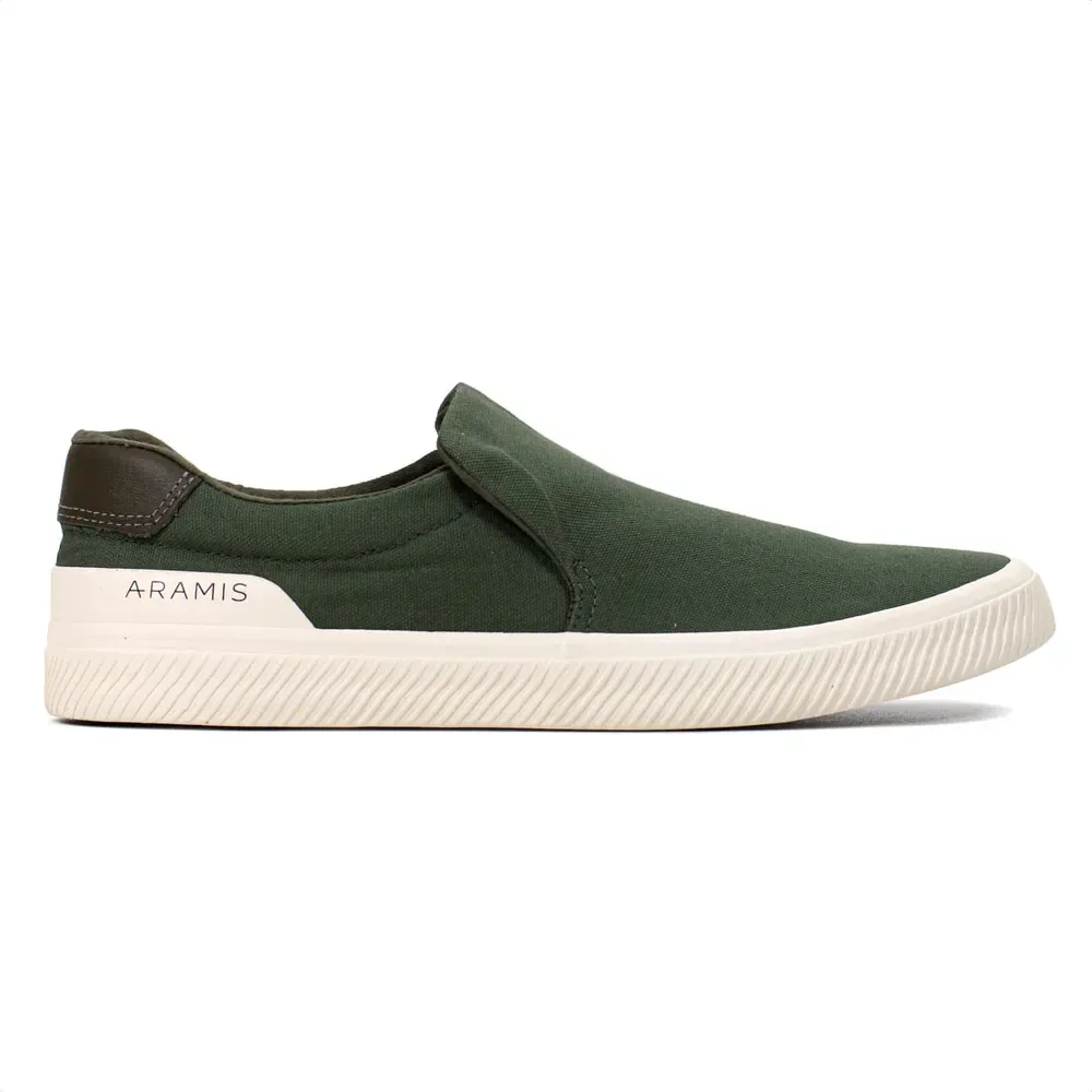 Tênis Masculino Casual Aramis Daily Slip Confortável Moderno Verde Militar 38 Br