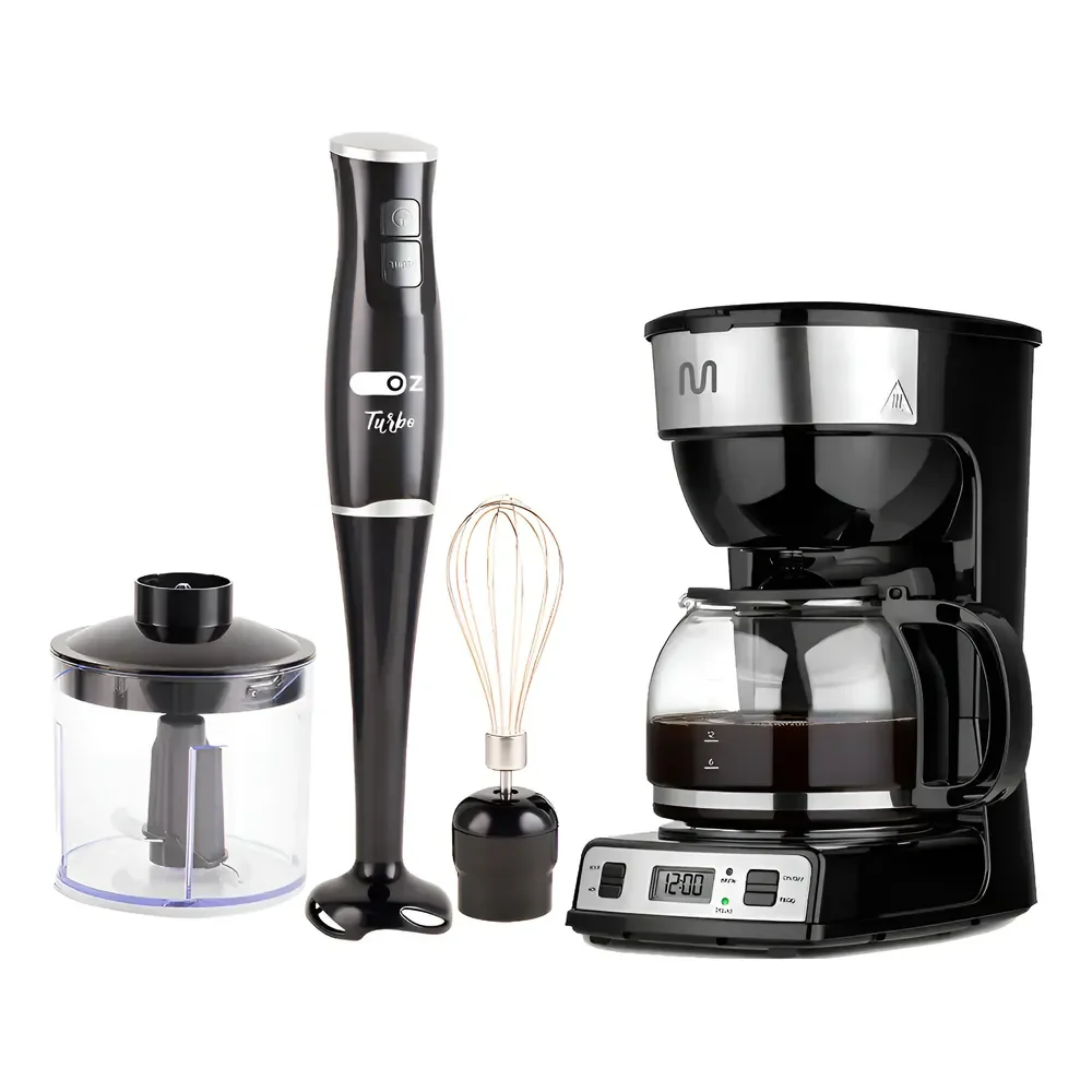 Cafeteira Digital Elétrica 127v 900w + Mixer Turbo 250w Oz!