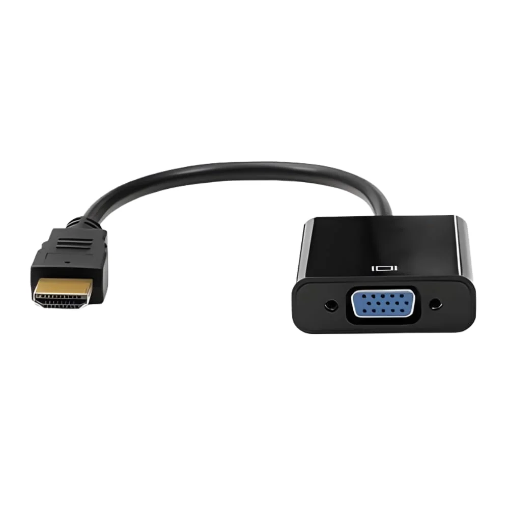 PlusCable Cabo Adaptador de video HDMI Macho para VGA Femea ADP-HDMIVGA10BK
