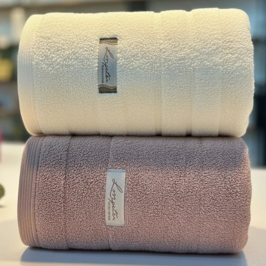 Kit 2 Toalhas de Banho Grande Super Luxo Premium 100% Algodão Grossa Macia Absorção Superior