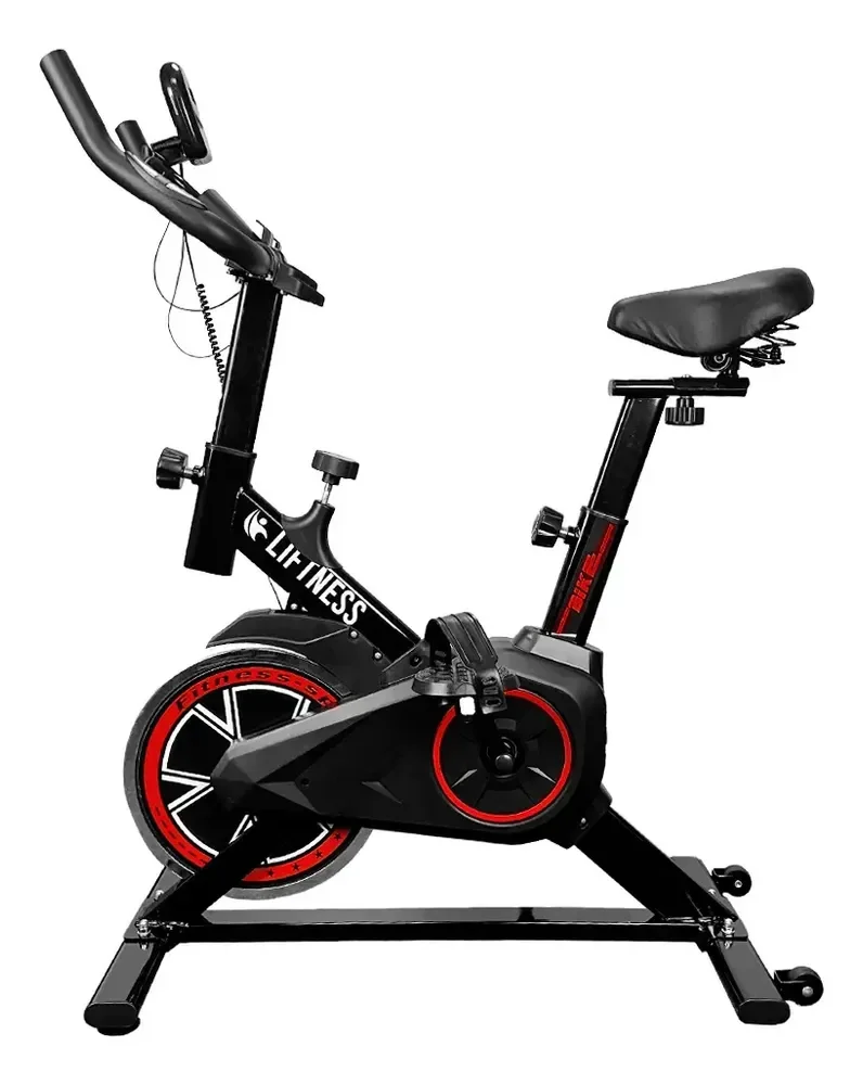 Bicicleta Ergométrica Profissional Spinning X11 Em Aço Carbono Suporta Até 120kg - Liftness Preto