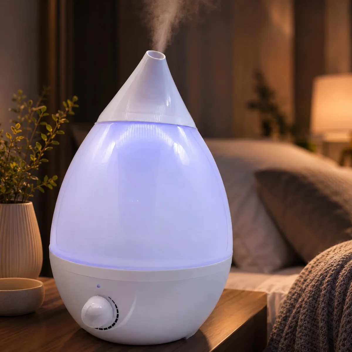 Umidificador De Ar Ultrassônico 2,6L Com Led 7 Cores, Bico Direcional, Controle De Névoa, Até 10H De Autonomia, Bivolt, Silencioso, Com Canetinhas E Adesivos Para Personalização Infantil