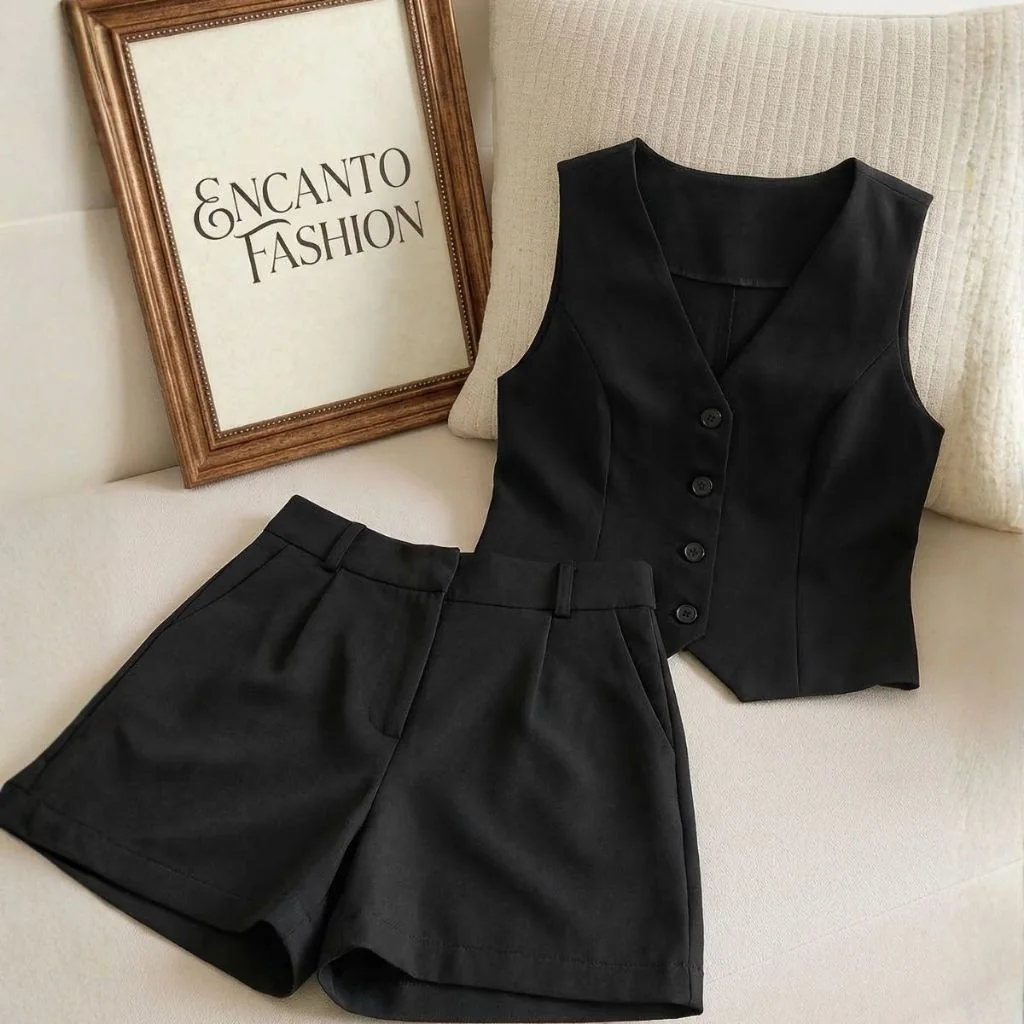Conjunto Feminino Alfaiataria Social Elegante Luxo Premium Roupa Feminina Moderna