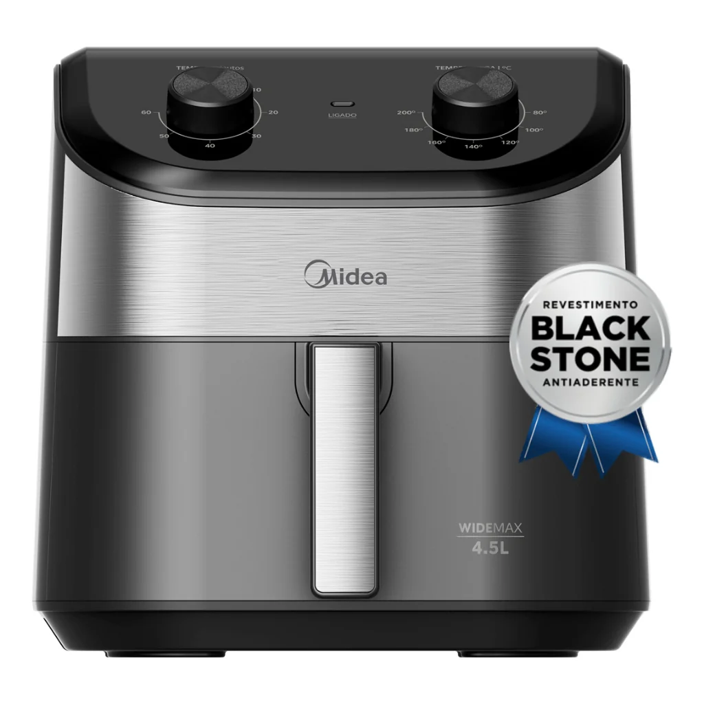Fritadeira Air Fryer 4,5l Widemax Com Interior De Alumínio 1500w Midea 220V