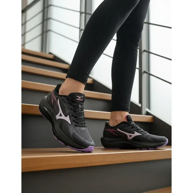 Tênis Mizuno Virtue 2 - Feminino - Preto-preto