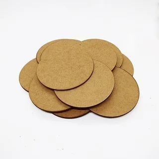 Kit 4x Porta Descanso Copos MDF 2,8mm Redondo Bola