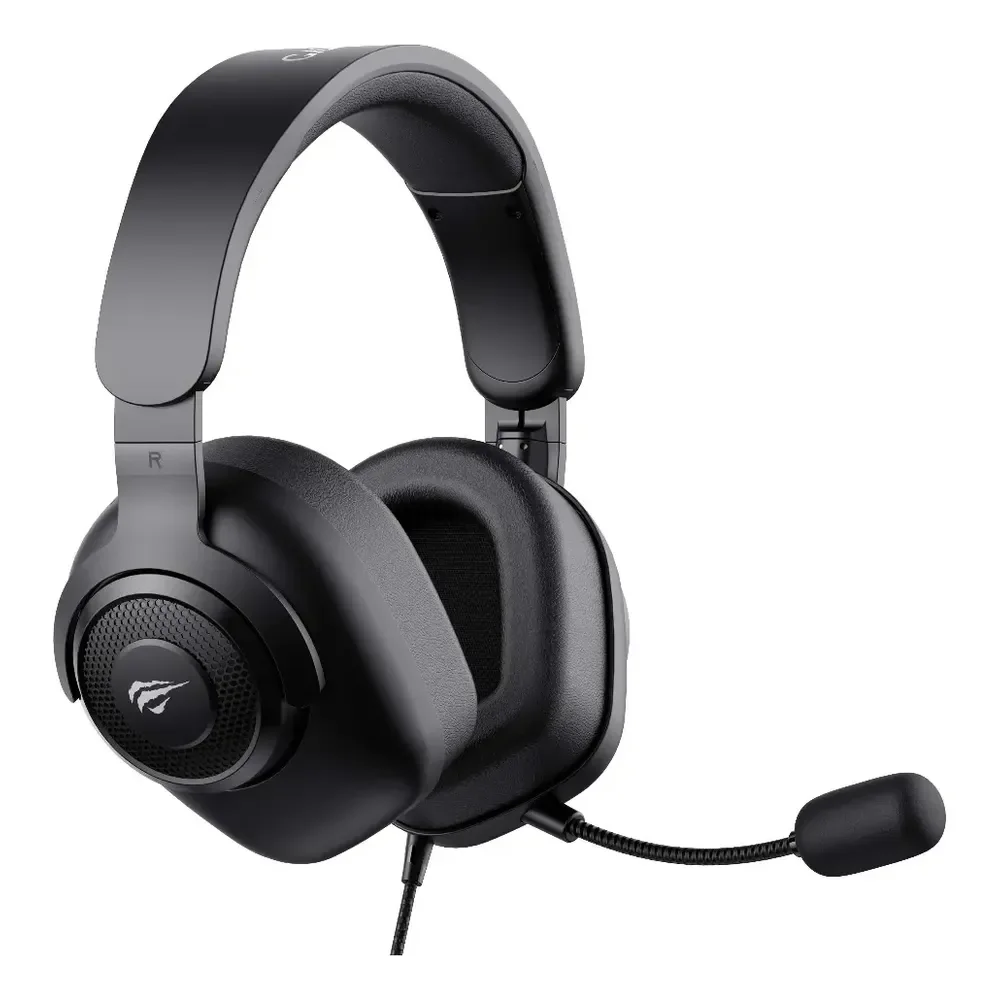 Fone Headset Gamer Havit H2230d P2 P3 3,5mm Microfone Removível Consoles Pc Preto