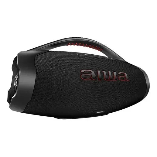 Caixa De Som Boombox Aiwa Aws-bbs-01b 200w Rms Bluetooth Res Cor Preto 127/220v