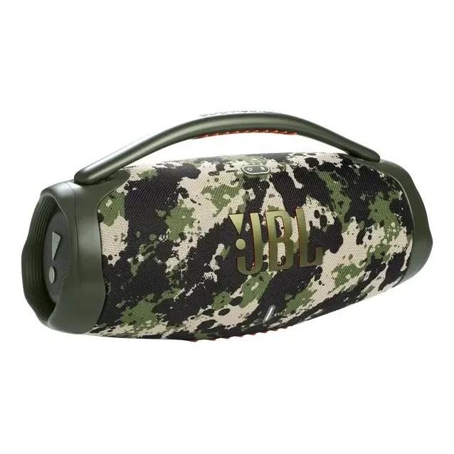 Caixa De Som Jbl Boombox 3, Bluetooth, Portátil, Cor Squad Verde 220v