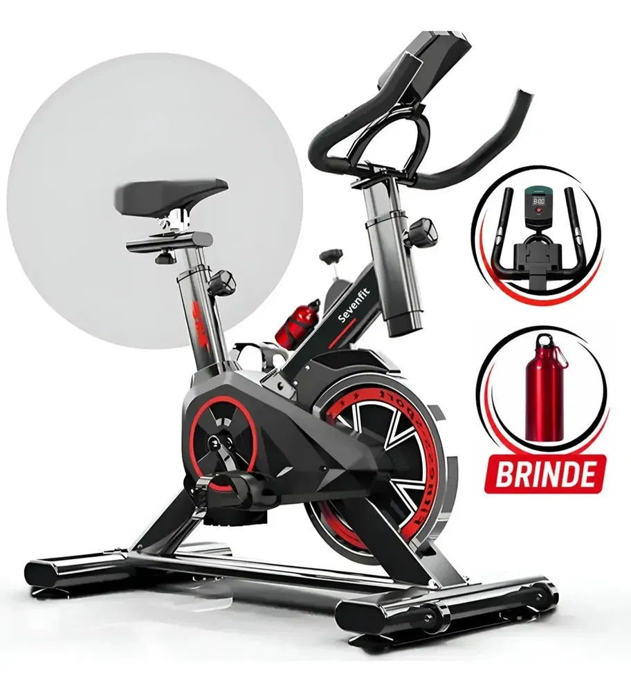 Bicicleta Spinning Sevenfit EPS-988 Com Volante de 6 kg e Computador