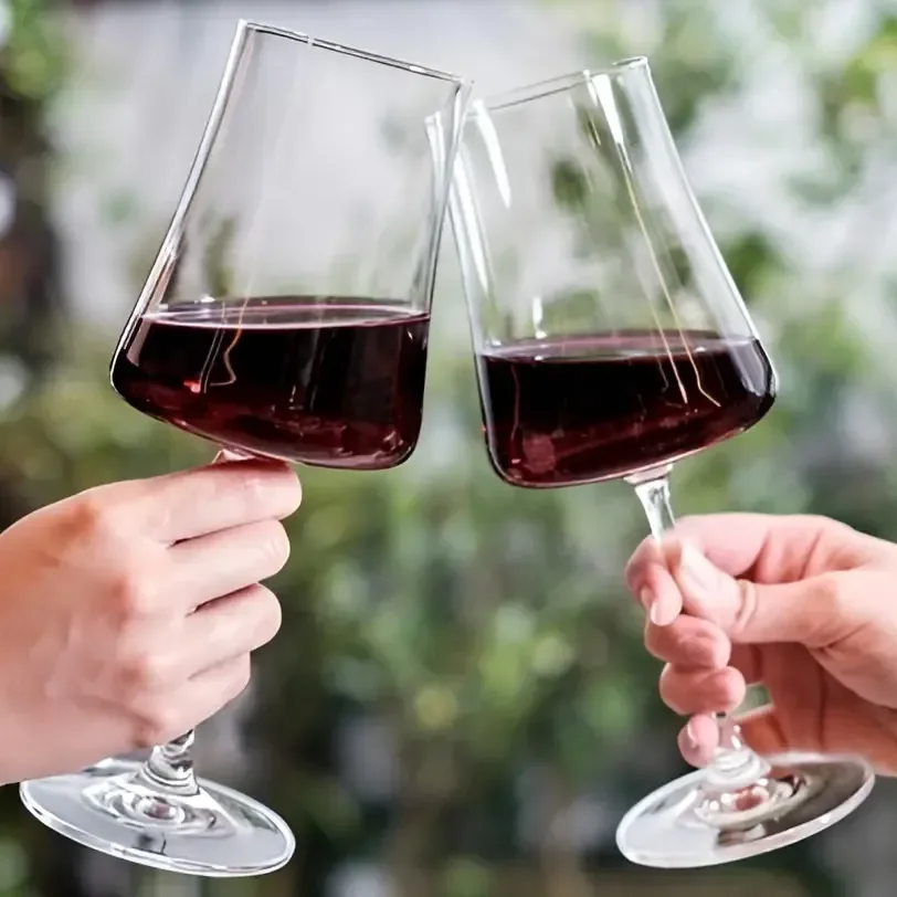 6 Taças Cristal Vinho 460ml Linha Xtra Titanio Cor Transparente