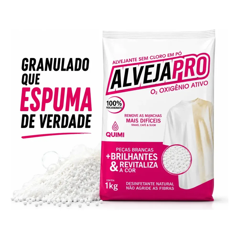 Percarbonato De Sódio 100% Puro Tira Manchas - Alvejapro 1kg