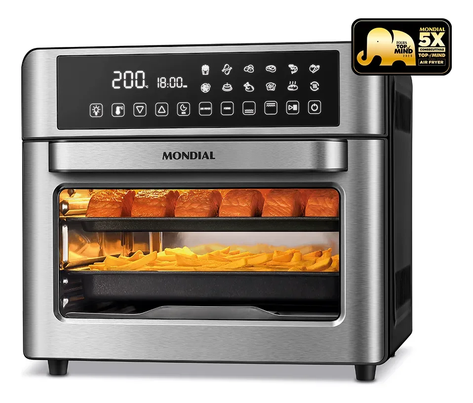 Fritadeira Air Fryer Forno Oven Digital 25l Mondial AFO-25L-BI