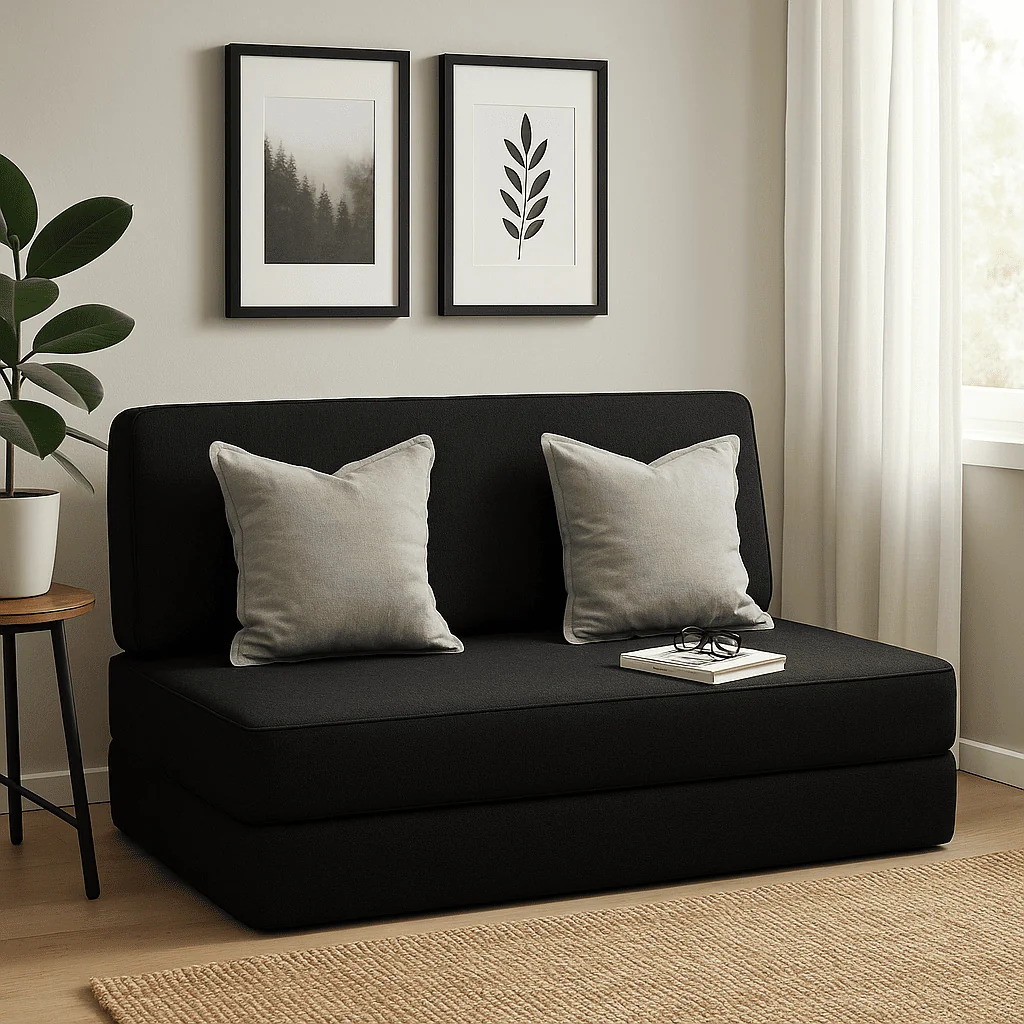 Puff Multiuso De Casal 3 Em 1Decoração Conforto E Estilo Em 1 Só Móvel Pratico Simples E Moderno